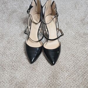 Liz Claiborne Black Strappy Heels